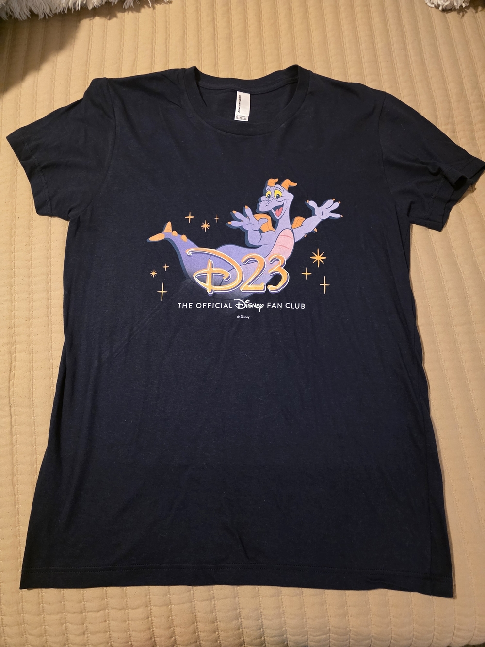 D23 Official Disney Fan Club Ladies' XL Figment T‑Shirt - Navy